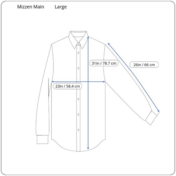 Mizzen + Main Mens Lrg Leeward Trim Performance Button Up Checkered Dress Shirt - Picture 3 of 8